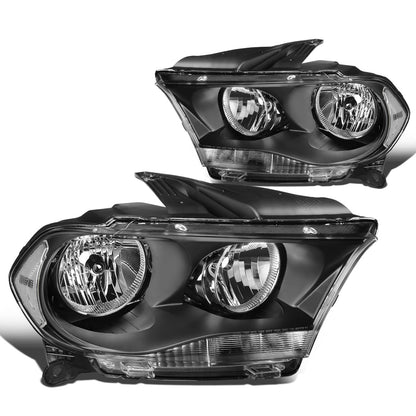 FAROS 11-13 DODGE DURANGO - BLACK HOUSING / CLEAR CORNER - H11 LOW BEAM / 9005 HIGH BEAM