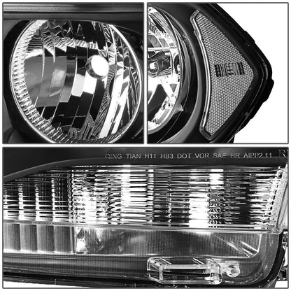 FAROS 11-13 DODGE DURANGO - BLACK HOUSING / CLEAR CORNER - H11 LOW BEAM / 9005 HIGH BEAM