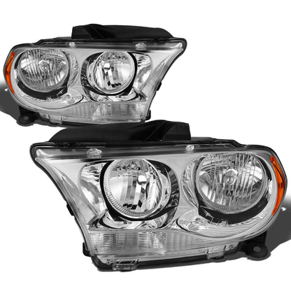 FAROS 11-13 DODGE DURANGO - CHROME HOUSING / AMBER CORNER - H11 LOW BEAM / 9005 HIGH BEAM