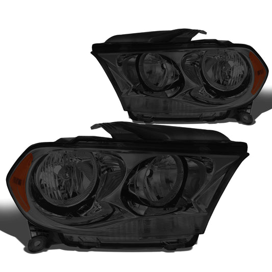 FAROS 11-13 DODGE DURANGO - SMOKE HOUSING / AMBER CORNER - H11 LOW BEAM / 9005 HIGH BEAM