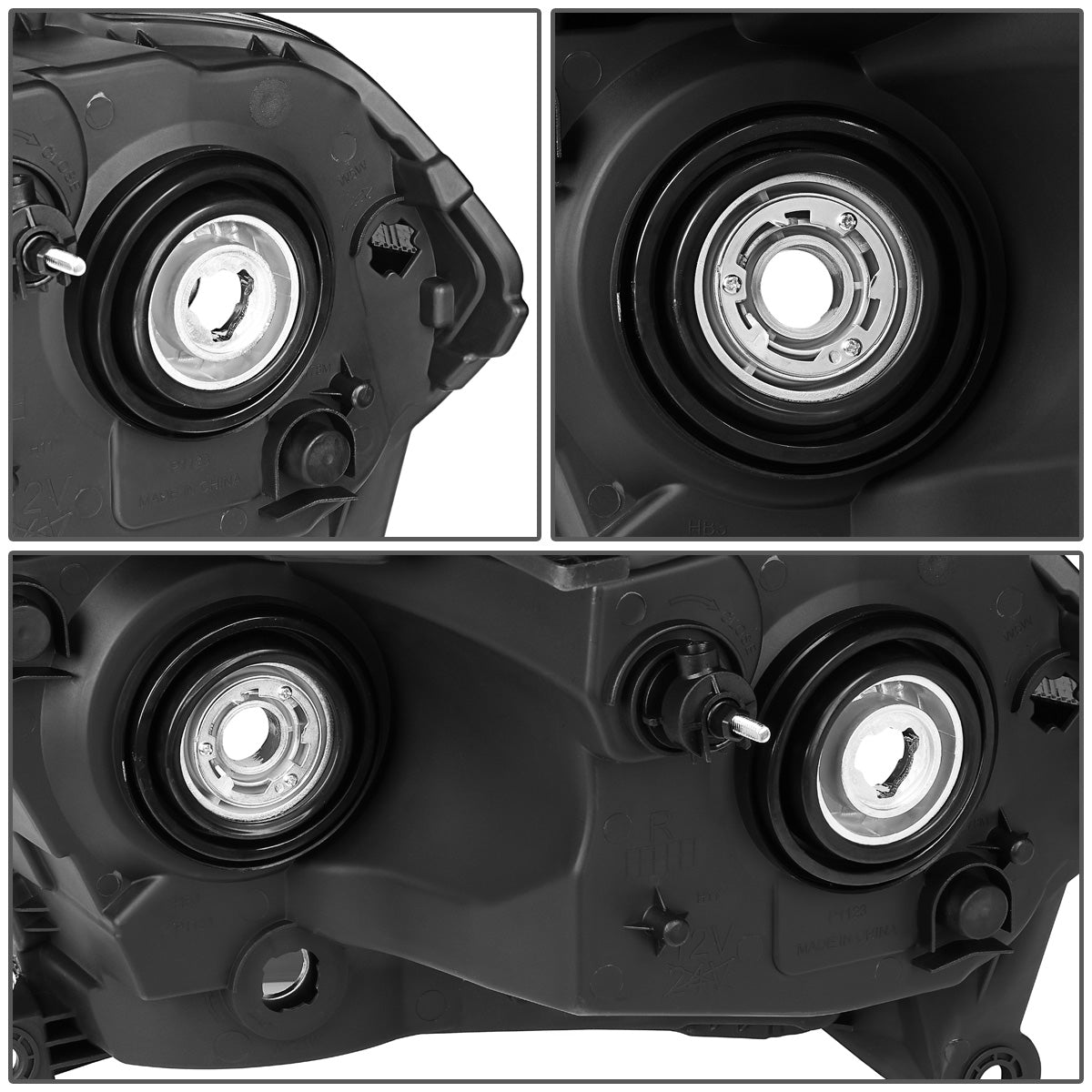 FAROS 11-13 DODGE DURANGO - SMOKE HOUSING / CLEAR CORNER - H11 LOW BEAM / 9005 HIGH BEAM