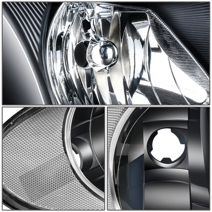 FAROS 01-07 CHRYSLER TOWN & COUNTRY / 01-07 DODGE CARAVAN / 01-07 DODGE GRAND CARAVAN / 01-03 CHRYSLER VOYAGER - FIT MODELS WITH 113 WHEEL BASE ONLY - OE STYLE - BLACK HOUSING / CLEAR CORNER - 9007 LOW BEAM / HIGH BEAM