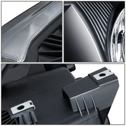 FAROS 01-07 CHRYSLER TOWN & COUNTRY / 01-07 DODGE CARAVAN / 01-07 DODGE GRAND CARAVAN / 01-03 CHRYSLER VOYAGER - FIT MODELS WITH 113 WHEEL BASE ONLY - OE STYLE - BLACK HOUSING / CLEAR CORNER - 9007 LOW BEAM / HIGH BEAM