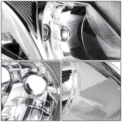 FAROS 01-07 CHRYSLER TOWN & COUNTRY / 01-07 DODGE CARAVAN / 01-07 DODGE GRAND CARAVAN / 01-03 CHRYSLER VOYAGER - FIT MODELS WITH 113 WHEEL BASE ONLY - OE STYLE - CHROME HOUSING / CLEAR CORNER - 9007 LOW BEAM / HIGH BEAM