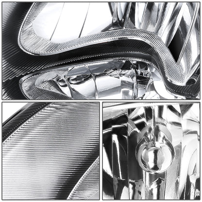 FAROS 01-07 CHRYSLER TOWN & COUNTRY / 01-07 DODGE CARAVAN / 01-07 DODGE GRAND CARAVAN / 01-03 CHRYSLER VOYAGER - FIT MODELS WITH 113 WHEEL BASE ONLY - OE STYLE - CHROME HOUSING / CLEAR CORNER - 9007 LOW BEAM / HIGH BEAM