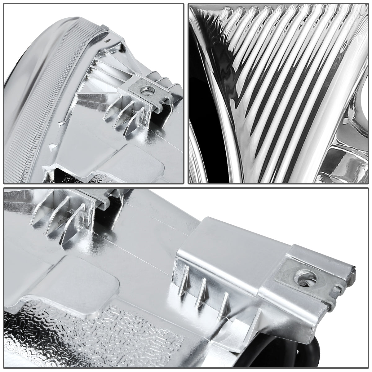 FAROS 01-07 CHRYSLER TOWN & COUNTRY / 01-07 DODGE CARAVAN / 01-07 DODGE GRAND CARAVAN / 01-03 CHRYSLER VOYAGER - FIT MODELS WITH 113 WHEEL BASE ONLY - OE STYLE - CHROME HOUSING / CLEAR CORNER - 9007 LOW BEAM / HIGH BEAM