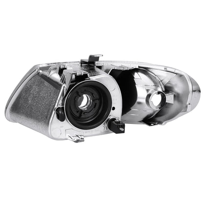 FAROS 01-07 CHRYSLER TOWN & COUNTRY / 01-07 DODGE CARAVAN / 01-07 DODGE GRAND CARAVAN / 01-03 CHRYSLER VOYAGER - FIT MODELS WITH 113 WHEEL BASE ONLY - OE STYLE - CHROME HOUSING / CLEAR CORNER - 9007 LOW BEAM / HIGH BEAM