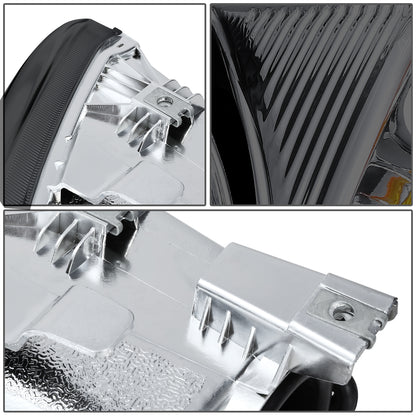 FAROS 01-07 CHRYSLER TOWN & COUNTRY / 01-07 DODGE CARAVAN / 01-07 DODGE GRAND CARAVAN / 01-03 CHRYSLER VOYAGER - FIT MODELS WITH 113 WHEEL BASE ONLY - OE STYLE - CHROME HOUSING / SMOKED LENS / AMBER CORNER - 9007 LOW BEAM / HIGH BEAM