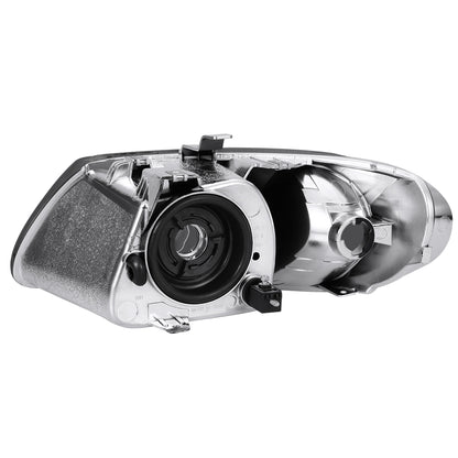 FAROS 01-07 CHRYSLER TOWN & COUNTRY / 01-07 DODGE CARAVAN / 01-07 DODGE GRAND CARAVAN / 01-03 CHRYSLER VOYAGER - FIT MODELS WITH 113 WHEEL BASE ONLY - OE STYLE - CHROME HOUSING / SMOKED LENS / AMBER CORNER - 9007 LOW BEAM / HIGH BEAM