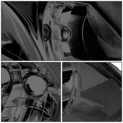 FAROS 01-07 CHRYSLER TOWN & COUNTRY / 01-07 DODGE CARAVAN / 01-07 DODGE GRAND CARAVAN / 01-03 CHRYSLER VOYAGER - FIT MODELS WITH 113 WHEEL BASE ONLY - OE STYLE - CHROME HOUSING / SMOKED LENS / CLEAR CORNER - 9007 LOW BEAM / HIGH BEAM