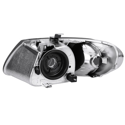 FAROS 01-07 CHRYSLER TOWN & COUNTRY / 01-07 DODGE CARAVAN / 01-07 DODGE GRAND CARAVAN / 01-03 CHRYSLER VOYAGER - FIT MODELS WITH 113 WHEEL BASE ONLY - OE STYLE - CHROME HOUSING / SMOKED LENS / CLEAR CORNER - 9007 LOW BEAM / HIGH BEAM