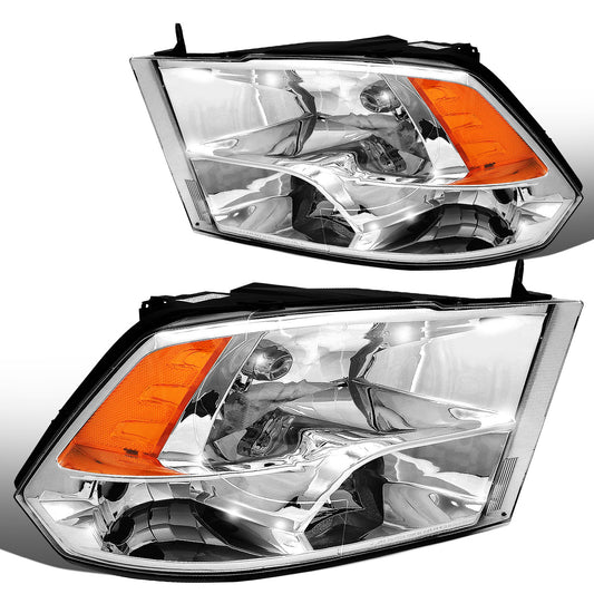 FAROS 09-10 DODGE RAM 1500 / 2010 DODGE RAM 2500, 3500 / 11-18 DODGE RAM 1500, 2500, 3500, 4500, 5500 - FITS 2009 NEW BODY STLYLE MODELS ONLY - WILL NOT FIT MODELS IWTH FACTORY PROJECTOR LED STYLE HEADLIGHTS - ONLY FITS MODELS WITH QUAD HEADLAMPS - CHROME