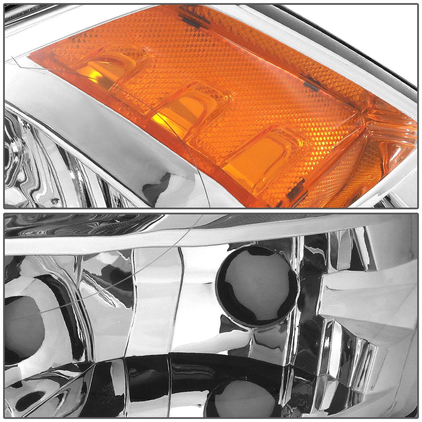 FAROS 09-10 DODGE RAM 1500 / 2010 DODGE RAM 2500, 3500 / 11-18 DODGE RAM 1500, 2500, 3500, 4500, 5500 - FITS 2009 NEW BODY STLYLE MODELS ONLY - WILL NOT FIT MODELS IWTH FACTORY PROJECTOR LED STYLE HEADLIGHTS - ONLY FITS MODELS WITH QUAD HEADLAMPS - CHROME