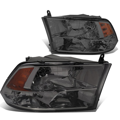FAROS 09-10 DODGE RAM 1500 / 2010 DODGE RAM 2500, 3500 / 11-18 DODGE RAM 1500, 2500, 3500, 4500, 5500 - FITS 2009 NEW BODY STLYLE MODELS ONLY - WILL NOT FIT MODELS IWTH FACTORY PROJECTOR LED STYLE HEADLIGHTS - ONLY FITS MODELS WITH QUAD HEADLAMPS - SMOKE