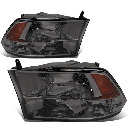 FAROS 09-10 DODGE RAM 1500 / 2010 DODGE RAM 2500, 3500 / 11-18 DODGE RAM 1500, 2500, 3500, 4500, 5500 - FITS 2009 NEW BODY STLYLE MODELS ONLY - WILL NOT FIT MODELS IWTH FACTORY PROJECTOR LED STYLE HEADLIGHTS - ONLY FITS MODELS WITH QUAD HEADLAMPS - SMOKE