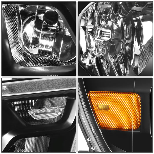 FAROS 19-24 RAM 1500 - WITH FACTORY HALOGEN HEADLIGHTS - 9005 HIGH / H11 LOW / 12961 MARKER - BLACK / AMBER