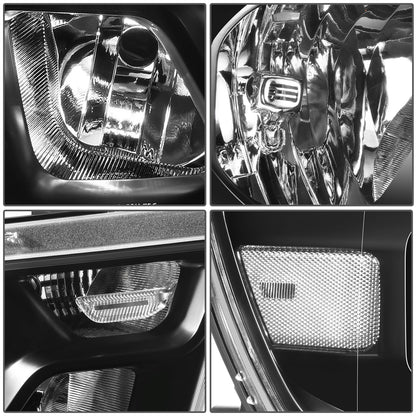 FAROS 19-24 RAM 1500 - WITH FACTORY HALOGEN HEADLIGHTS - 9005 HIGH / H11 LOW / 12961 MARKER - BLACK / CLEAR