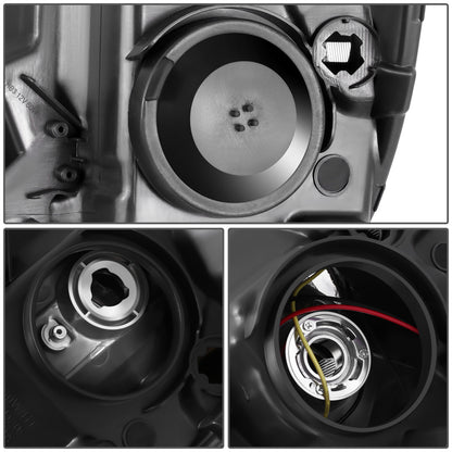 FAROS 19-24 RAM 1500 - WITH FACTORY HALOGEN HEADLIGHTS - 9005 HIGH / H11 LOW / 12961 MARKER - CHROME / CLEAR