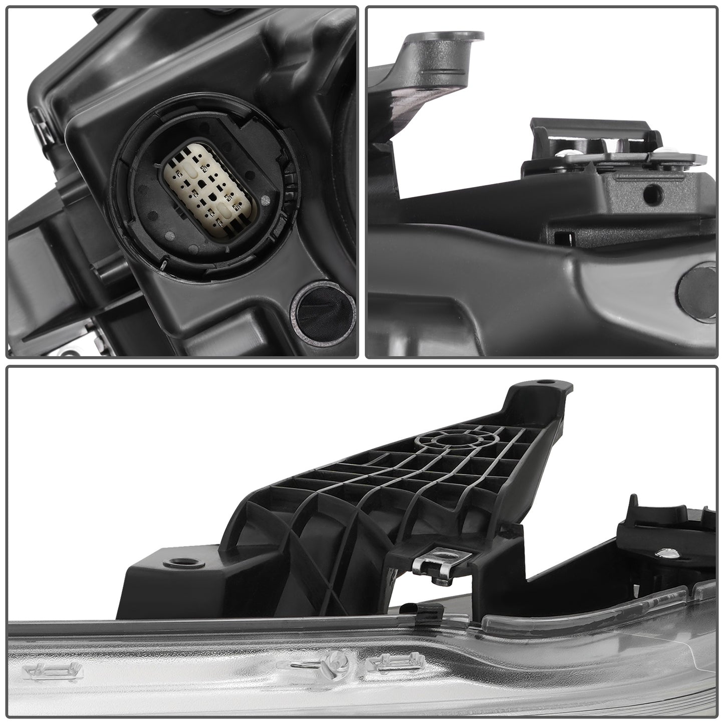 FAROS 19-24 RAM 1500 - WITH FACTORY HALOGEN HEADLIGHTS - 9005 HIGH / H11 LOW / 12961 MARKER - CHROME / CLEAR