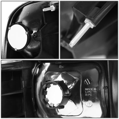 FAROS 94-01 DODGE RAM 1500 / 94-02 DODGE RAM 2500 , 3500 2/4-DOOR - DOES NOT FIT SPORT MODELS OR RAM VAN MODELS - SMOKE HOUSING / AMBER CORNER - 9004 LOW BEAM / HIGH BEAM