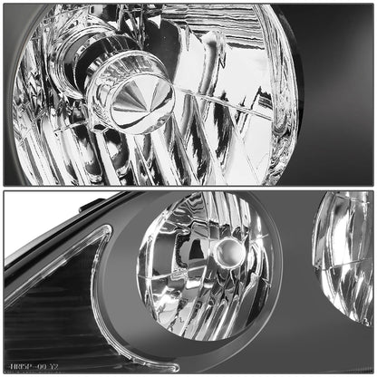 FAROS 02-03 LEXUS ES300 / 04 LEXUS ES330 - BLACK HOUSING / CLEAR CORNER - H7 LOW BEAM / 9005 HIGH BEAM