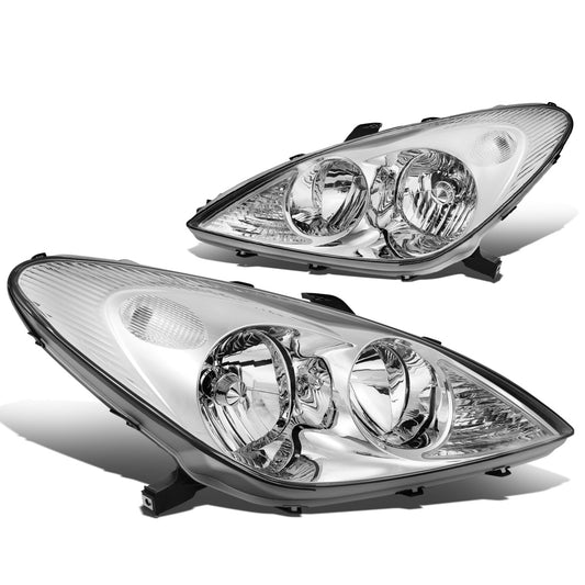 FAROS 02-03 LEXUS ES300 / 04 LEXUS ES330 - CHROME HOUSING / CLEAR CORNER - H7 LOW BEAM / 9005 HIGH BEAM