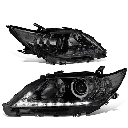 FAROS 13-15 LEXUS ES300H / 13-15 LEXUS ES350 - FITS MODELS WITH HALOGEN HEADLIGHTS ONLY - DOES NOT FIT FACTORY HID EQUIPPED MODELS - H11 LOW BEAM / 9005 HIGH BEAM / 7444NA TURN SIGNAL / 168 SIDE MARKER - CHROME HOUSING / SMOKED LENS / AMBER CORNER