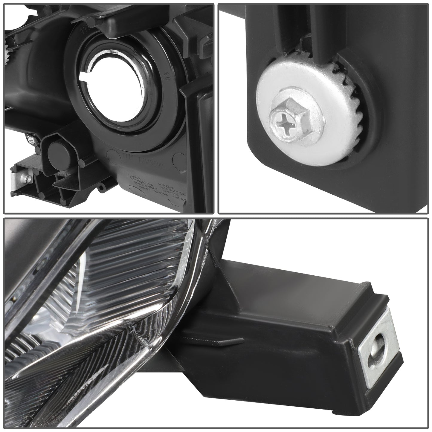 FAROS 04-06 LEXUS ES330 - FITS MODELS WITH HALOGEN HEADLIGHT ONLY. EXCLUDES FACTORY HID EQUIPPED MODELS - OEM STYLE - H11 LOW / 9005 HIGH / 7440A SIGNAL / 194 MARKER - BLACK HOUSING / CLEAR CORNER