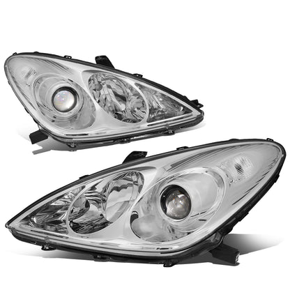 FAROS 04-06 LEXUS ES330 - FITS MODELS WITH HALOGEN HEADLIGHT ONLY. EXCLUDES FACTORY HID EQUIPPED MODELS - OEM STYLE - H11 LOW / 9005 HIGH / 7440A SIGNAL / 194 MARKER - CHROME HOUSING / CLEAR CORNER