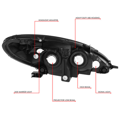 FAROS 04-06 LEXUS ES330 - FITS MODELS WITH HALOGEN HEADLIGHT ONLY. EXCLUDES FACTORY HID EQUIPPED MODELS - OEM STYLE - H11 LOW / 9005 HIGH / 7440A SIGNAL / 194 MARKER - CHROME HOUSING / SMOKED LENS / AMBER CORNER