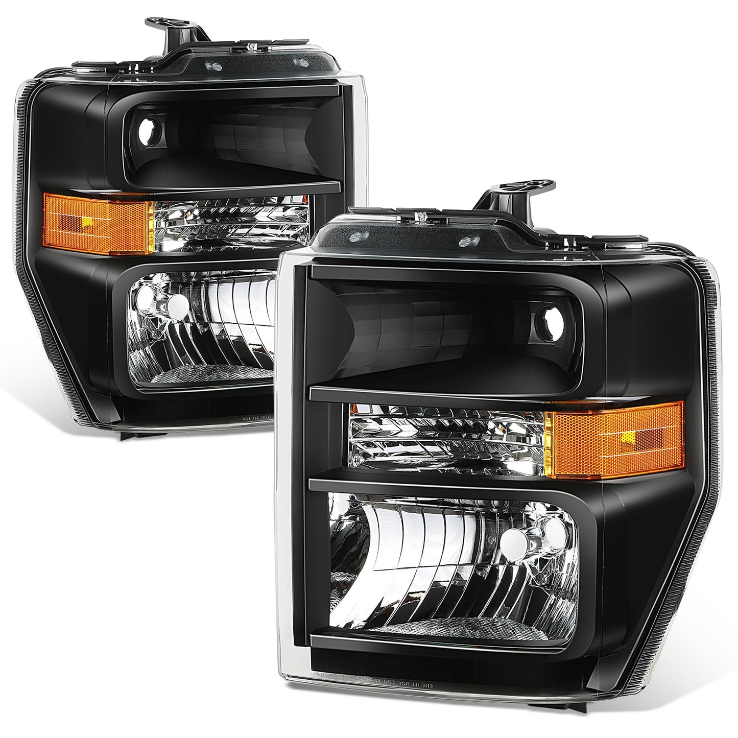 FAROS FORD E-150 2008-2014 / FORD E-250 2008-2014 / FORD E-350 SUPER DUTY 2008-2021 / FORD E-450 SUPER DUTY 2008-2021 / FORD F-650 2016-2021 / FORD F-750 2016-2021 - FITS MODELS WITHOUT FACTORY SEALED BEAM HEADLIGHTS - H13 HIGH / LOW BEAM / 168 SIDE