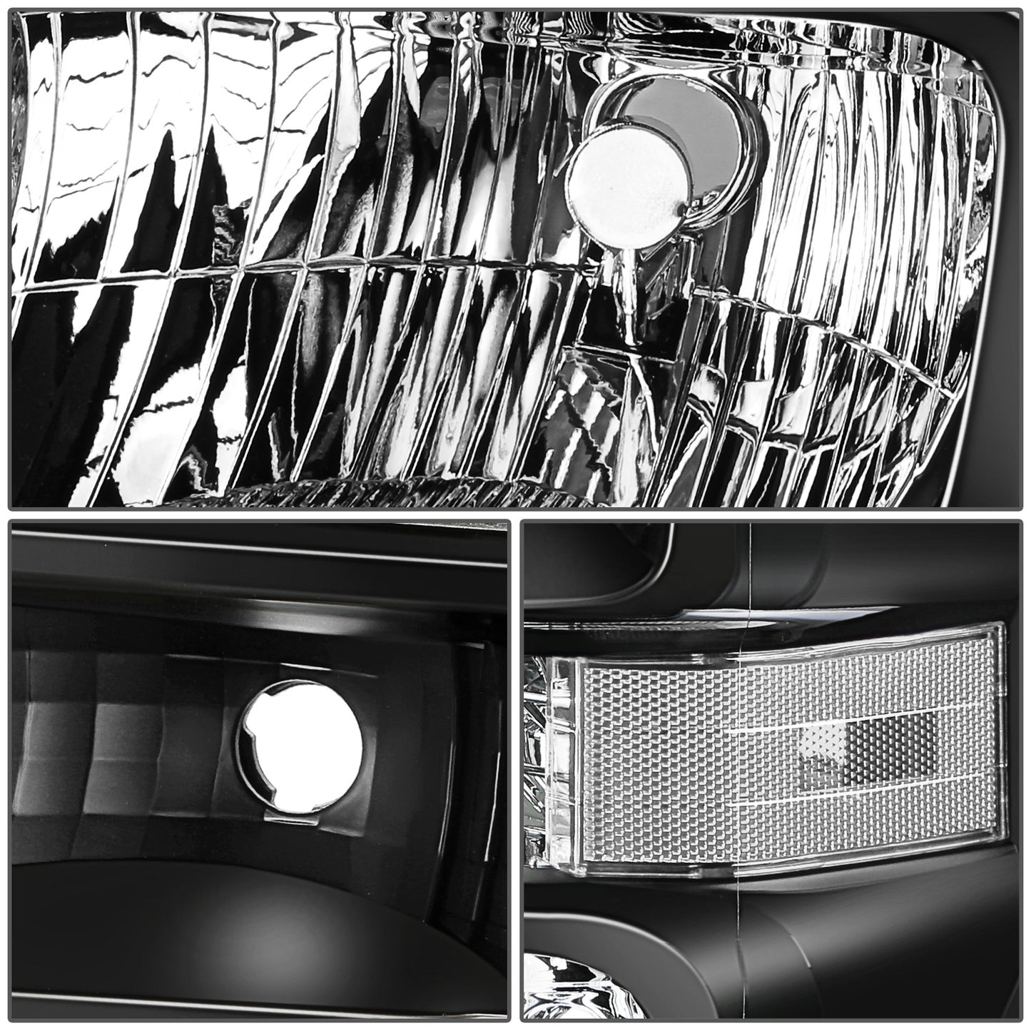 FAROS FORD E-150 2008-2014 / FORD E-250 2008-2014 / FORD E-350 SUPER DUTY 2008-2021 / FORD E-450 SUPER DUTY 2008-2021 / FORD F-650 2016-2021 / FORD F-750 2016-2021 - FITS MODELS WITHOUT FACTORY SEALED BEAM HEADLIGHTS - H13 HIGH / LOW BEAM / 168 SIDE