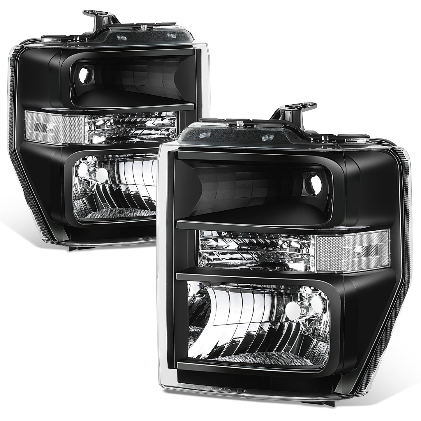 FAROS FORD E-150 2008-2014 / FORD E-250 2008-2014 / FORD E-350 SUPER DUTY 2008-2021 / FORD E-450 SUPER DUTY 2008-2021 / FORD F-650 2016-2021 / FORD F-750 2016-2021 - FITS MODELS WITHOUT FACTORY SEALED BEAM HEADLIGHTS - H13 HIGH / LOW BEAM / 168 SIDE