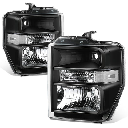 FAROS FORD E-150 2008-2014 / FORD E-250 2008-2014 / FORD E-350 SUPER DUTY 2008-2021 / FORD E-450 SUPER DUTY 2008-2021 / FORD F-650 2016-2021 / FORD F-750 2016-2021 - FITS MODELS WITHOUT FACTORY SEALED BEAM HEADLIGHTS - H13 HIGH / LOW BEAM / 168 SIDE