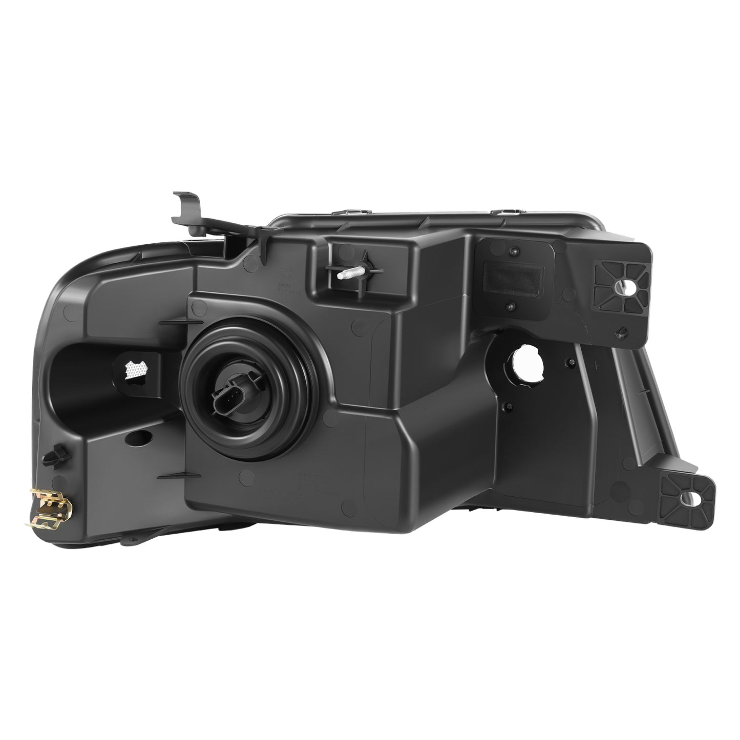 FAROS F-150 2004-2008 //WHITE HOOD, WHITE REVERSE, BLACK TRIM FRAME NEAR AND FAR LIGHT WITH BLUE LIGHT BULB