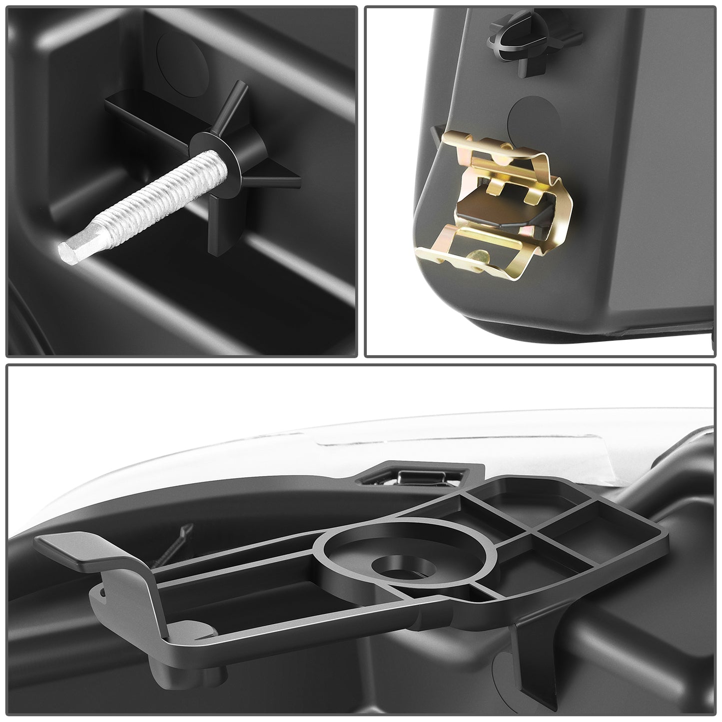 FAROS 04-08 FORD F-150 / 06-08 LINCOLN MARK LT - OE STYLE - H13 HIGH/LOW BEAM / 194 SIDE MARKER / 3157A TURN SIGNAL - CHROME HOUSING / AMBER CORNER