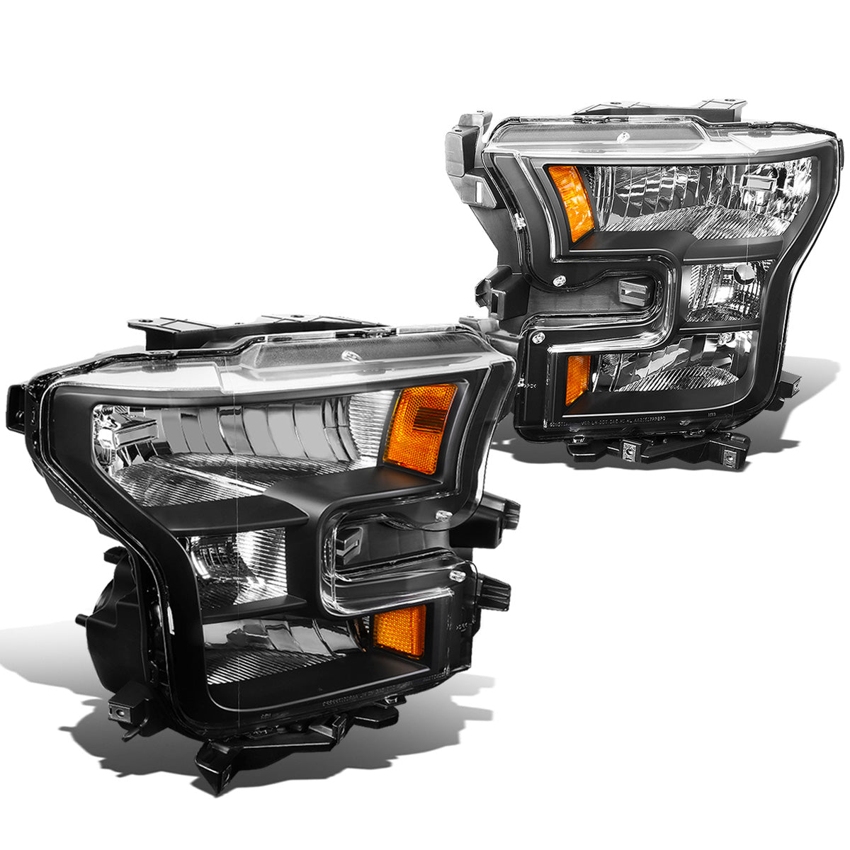 FAROS 15-17 FORD F-150 2/4-DOOR - ONLY FITS MODELS W/ COMPOSITE HEADLIGHTS - H11 LOW BEAM / 9005 HIGH BEAM / 7444NA TURN SIGNAL - BLACK HOUSING / AMBER CORNER