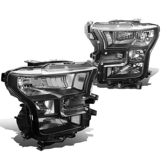 FAROS 15-17 FORD F-150 2/4-DOOR - ONLY FITS MODELS W/ COMPOSITE HEADLIGHTS - H11 LOW BEAM / 9005 HIGH BEAM / 7444NA TURN SIGNAL - BLACK HOUSING / CLEAR CORNER
