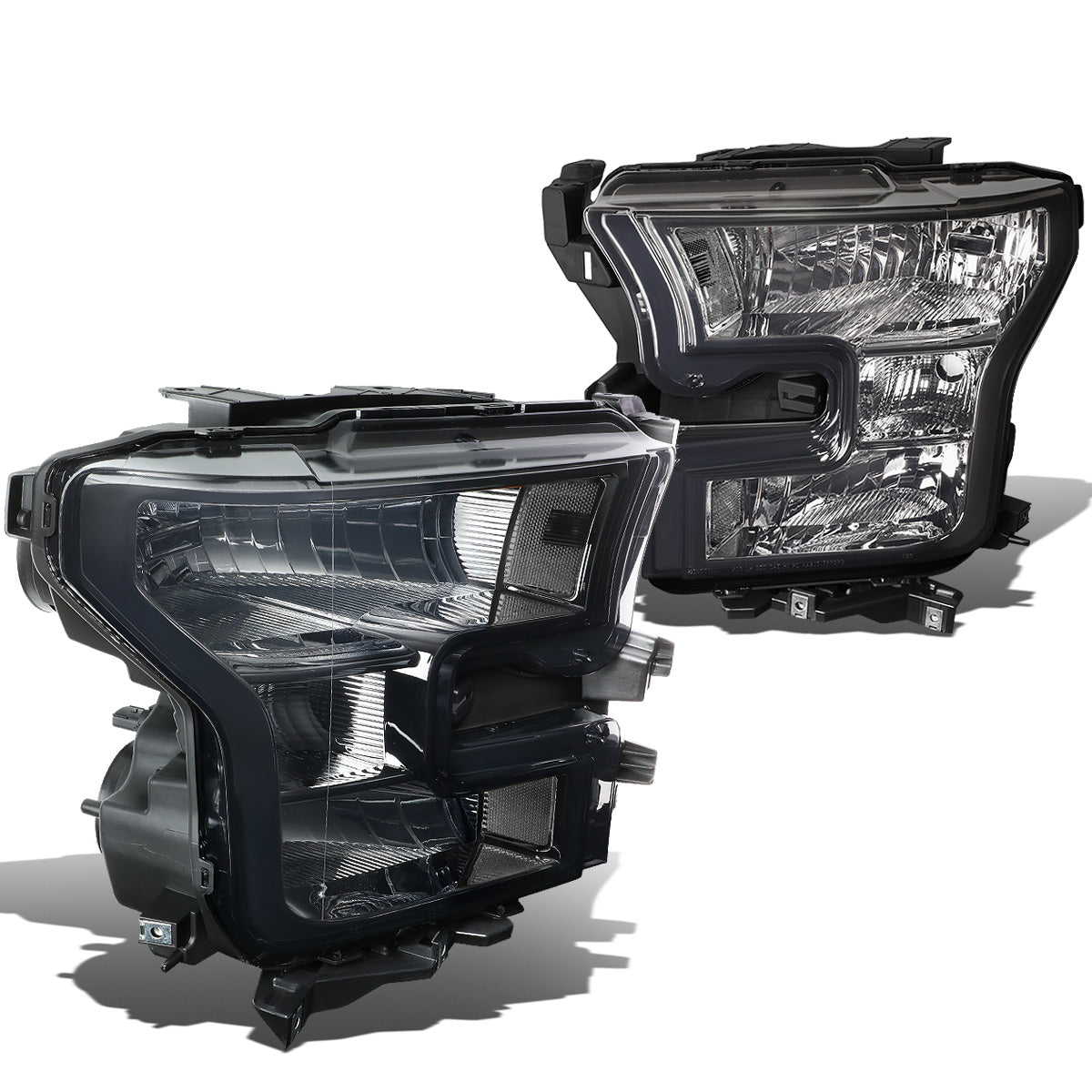 FAROS 15-17 FORD F-150 2/4-DOOR - ONLY FITS MODELS W/ COMPOSITE HEADLIGHTS - H11 LOW BEAM / 9005 HIGH BEAM / 7444NA TURN SIGNAL - SMOKE HOUSING / CLEAR CORNER