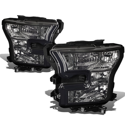 FAROS 15-17 FORD F-150 2/4-DOOR - ONLY FITS MODELS W/ COMPOSITE HEADLIGHTS - H11 LOW BEAM / 9005 HIGH BEAM / 7444NA TURN SIGNAL - SMOKE HOUSING / CLEAR CORNER