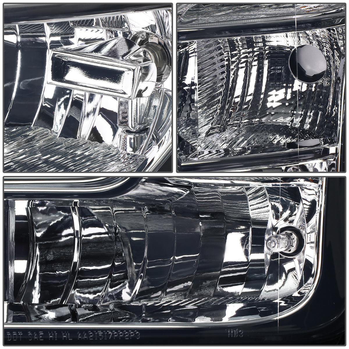 FAROS 15-17 FORD F-150 2/4-DOOR - ONLY FITS MODELS W/ COMPOSITE HEADLIGHTS - H11 LOW BEAM / 9005 HIGH BEAM / 7444NA TURN SIGNAL - SMOKE HOUSING / CLEAR CORNER