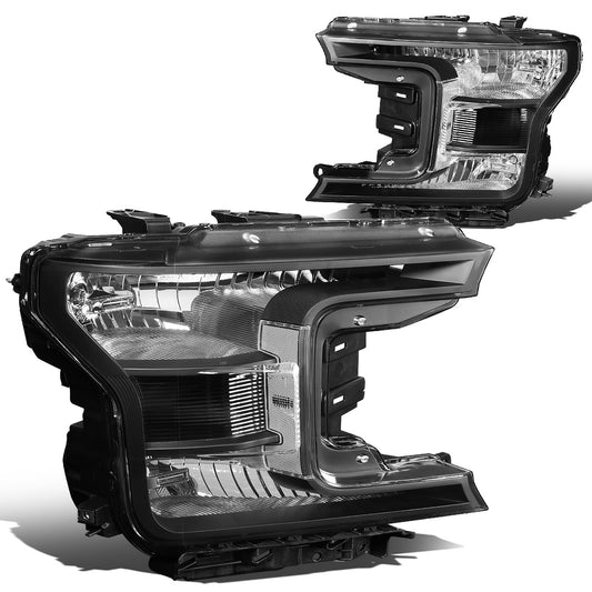 FAROS 18-19 FORD F-150 - FITS MODELS W/ HALOGEN HEADLIGHTS ONLY - H11 LOW BEAM / 9005 HIGH BEAM / 7444NA TURN SIGNAL - BLACK HOUSING / CLEAR CORNER
