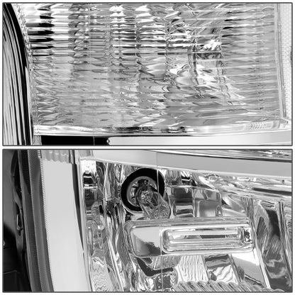 FAROS 18-19 FORD F-150 - FITS MODELS W/ HALOGEN HEADLIGHTS ONLY - H11 LOW BEAM / 9005 HIGH BEAM / 7444NA TURN SIGNAL - CHROME HOUSING / CLEAR CORNER
