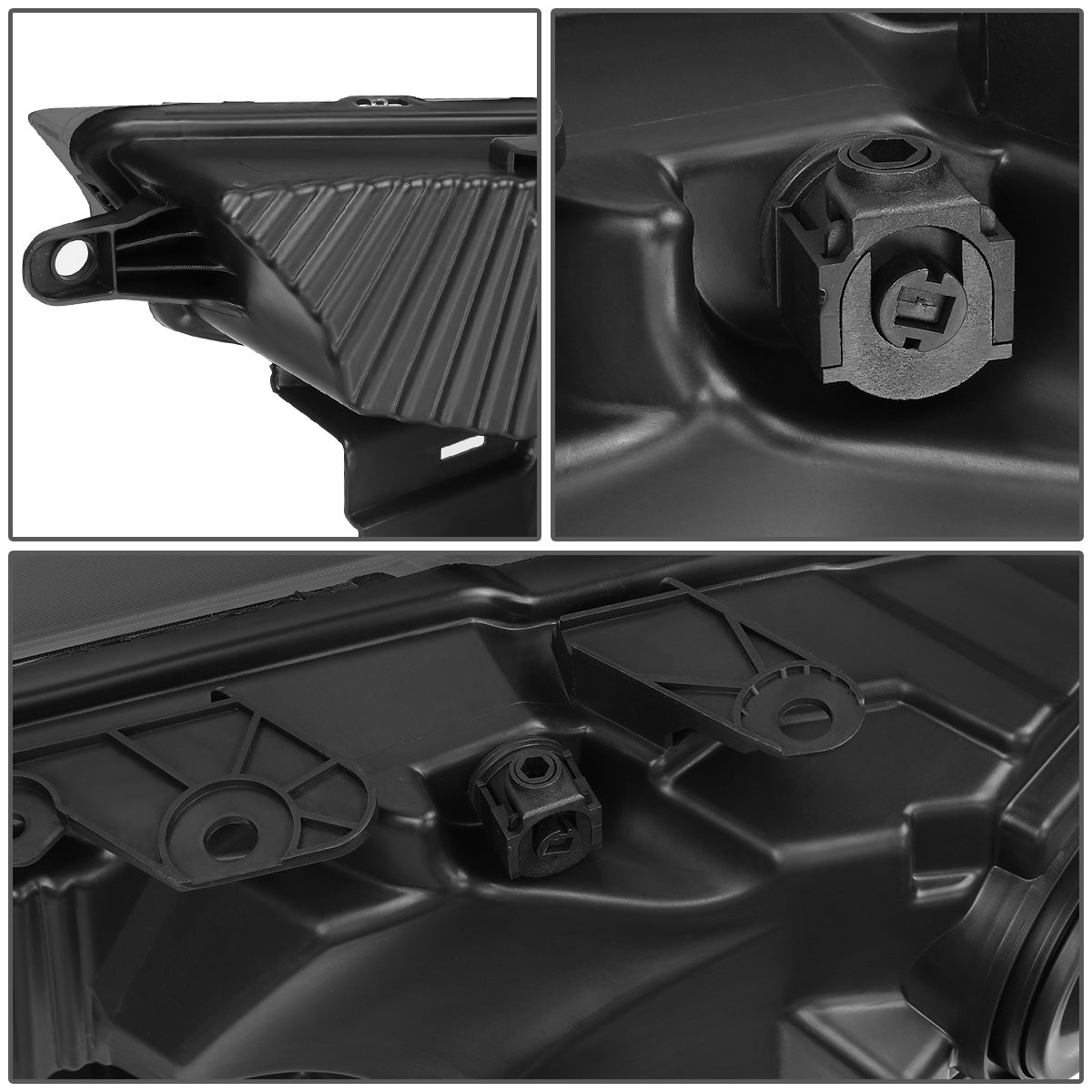 FAROS 18-19 FORD F-150 - FITS MODELS W/ HALOGEN HEADLIGHTS ONLY - H11 LOW BEAM / 9005 HIGH BEAM / 7444NA TURN SIGNAL - SMOKE HOUSING / CLEAR CORNER