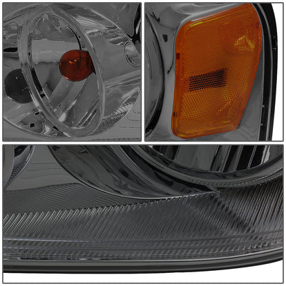 FAROS 04-08 FORD F-150 / 06-08 LINCOLN MARK LT 2/4-DR - 9007 LOW BEAM / HIGH BEAM / 3157A TURN SIGNAL - SMOKE HOUSING / AMBER CORNER