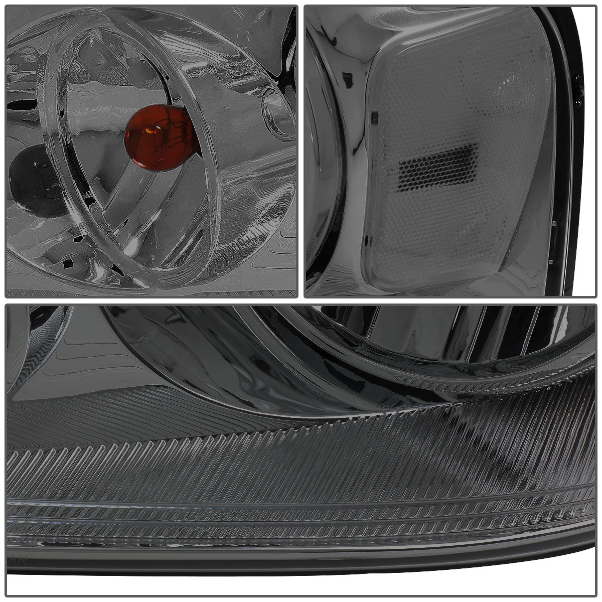 FAROS 04-08 FORD F-150 / 06-08 LINCOLN MARK LT 2/4-DR - 9007 LOW BEAM / HIGH BEAM / 3157A TURN SIGNAL - SMOKE HOUSING / CLEAR CORNER