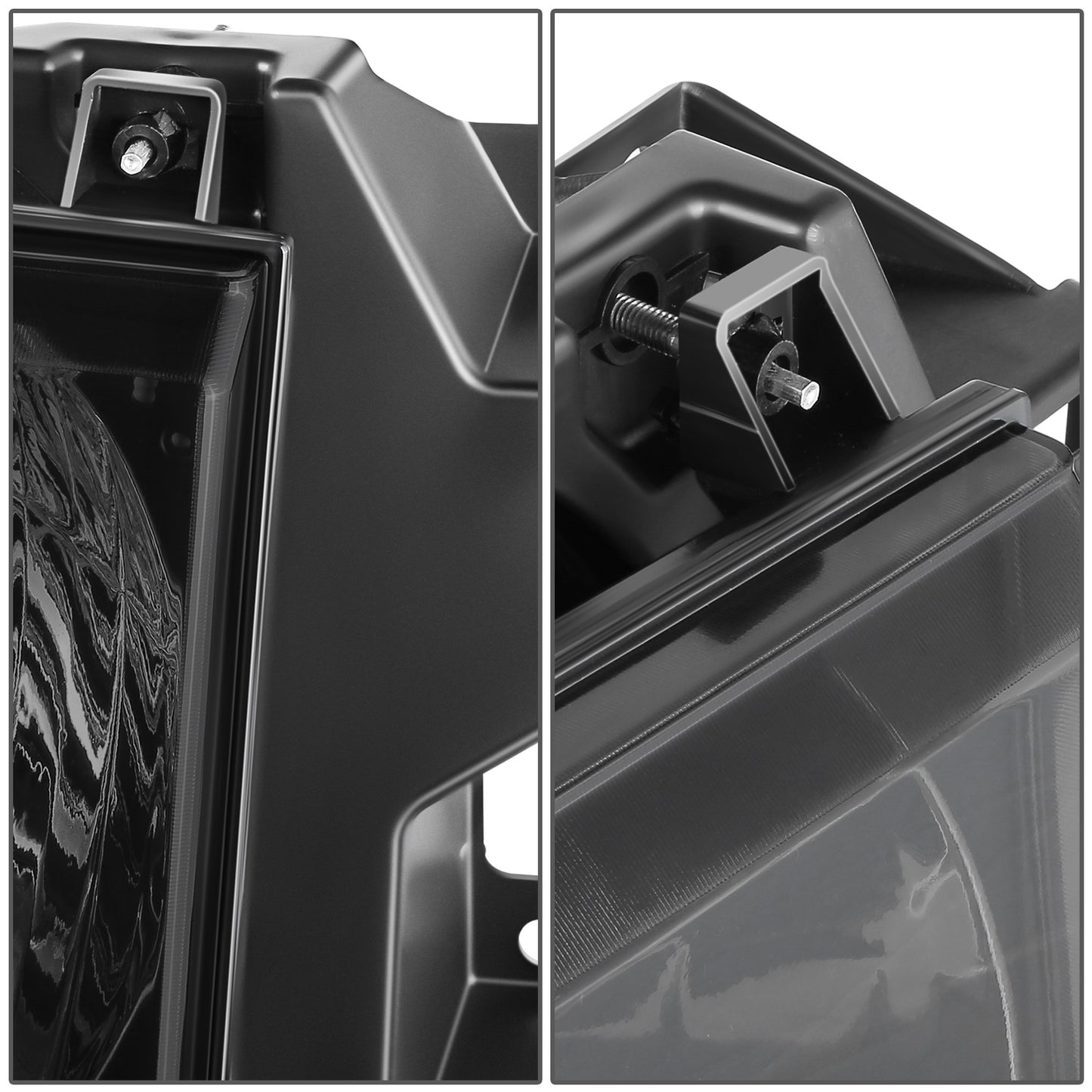 FAROS 87-91 FORD BRONCO, F-150, F-250, F-350 - 9004 HIGH / LOW BEAM / 1157A TURN SIGNAL - BLACK HOUSING / SMOKE LENS / AMBER CORNER