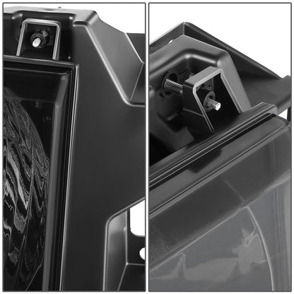 FAROS 87-91 FORD BRONCO, F-150, F-250, F-350 - 9004 HIGH / LOW BEAM / 1157A TURN SIGNAL - BLACK HOUSING / SMOKE LENS / AMBER CORNER