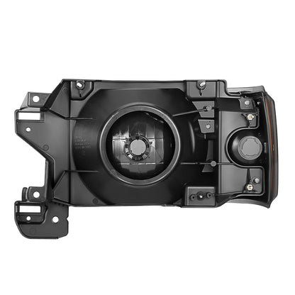 FAROS 87-91 FORD BRONCO, F-150, F-250, F-350 - 9004 HIGH / LOW BEAM / 1157A TURN SIGNAL - BLACK HOUSING / SMOKE LENS / AMBER CORNER