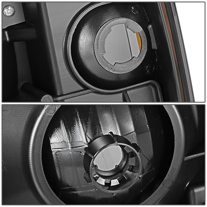 FAROS 87-91 FORD BRONCO, F-150, F-250, F-350 - 9004 HIGH / LOW BEAM / 1157A TURN SIGNAL - BLACK HOUSING / SMOKE LENS / AMBER CORNER